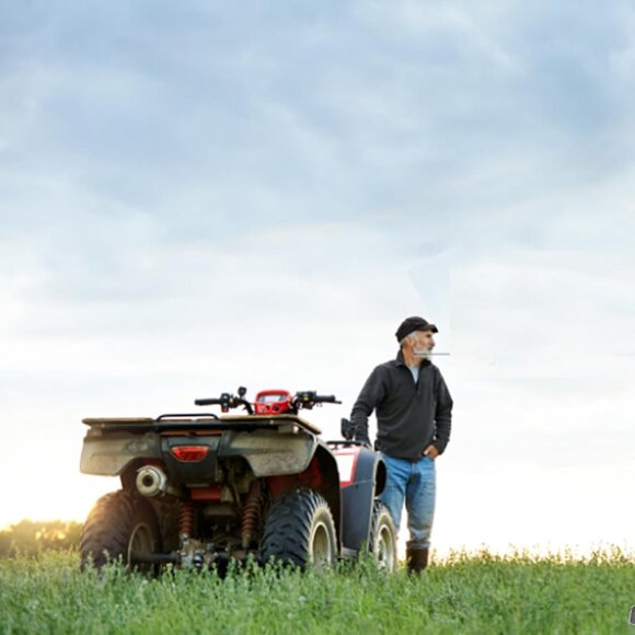 Women's Black Cowboy Boots Slip Resistant Work Boots Chunky Heel Western Boot - Picture 6 of 6